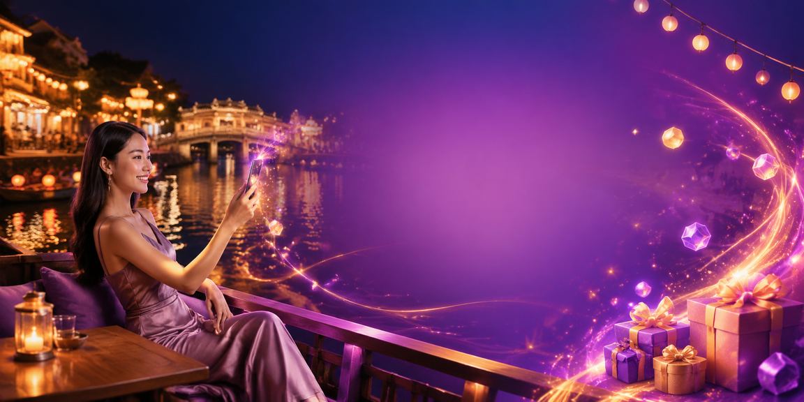 Người dùng tại Hội An thưởng thức cà phê và chơi casino di động một cách có kiểm soát